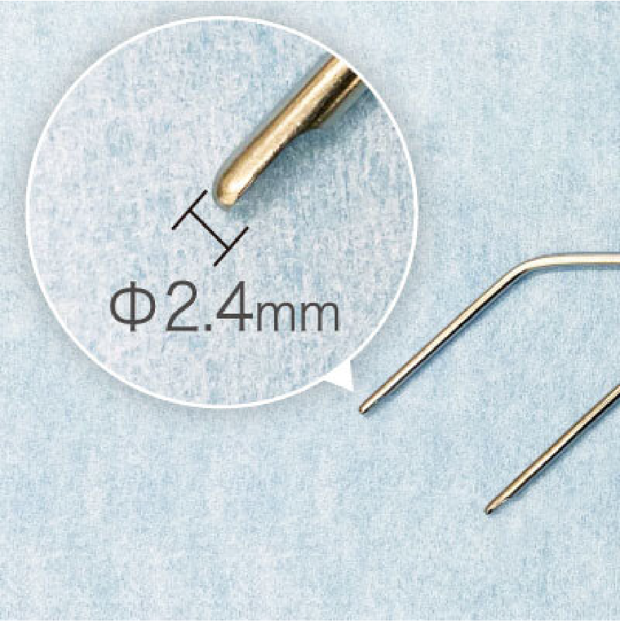 傷跡軽減と仕上がりの美しさを両立させる特注カニューレの使用